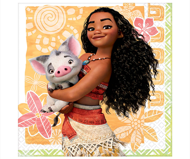 Moana Beverage Napkins 16ct