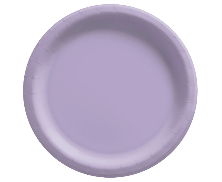 10" Paper Plates - Lavender 20ct