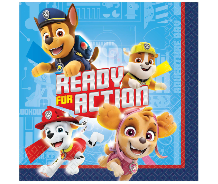 Paw Patrol Beverage Napkins 16ct