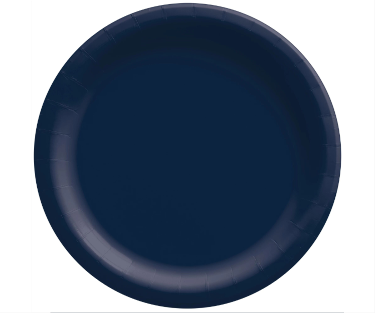 6.75" True Navy Paper Plates 20ct