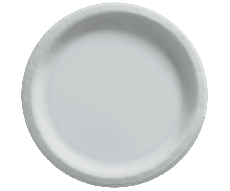 6.75" Silver Paper Plates 20ct