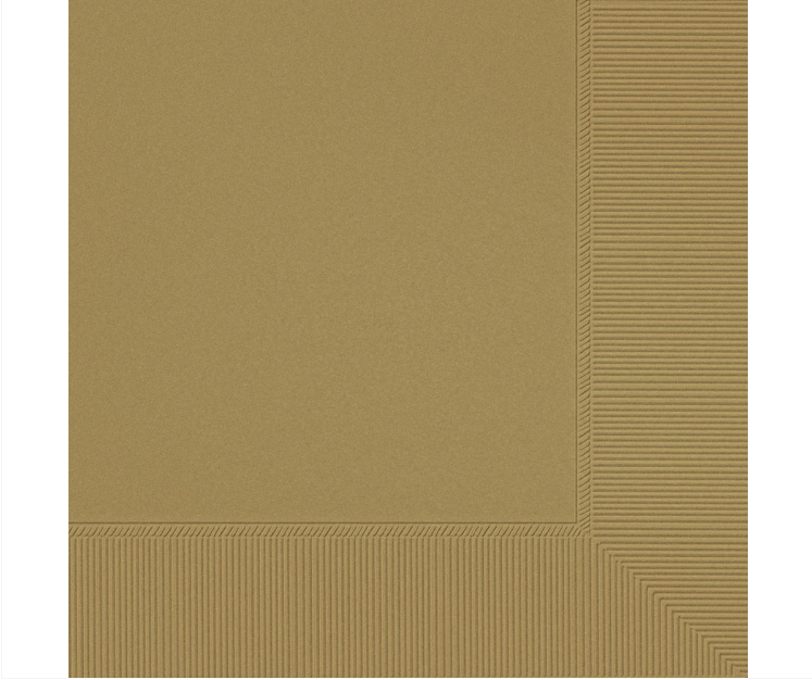 Gold Beverage Napkins 40ct