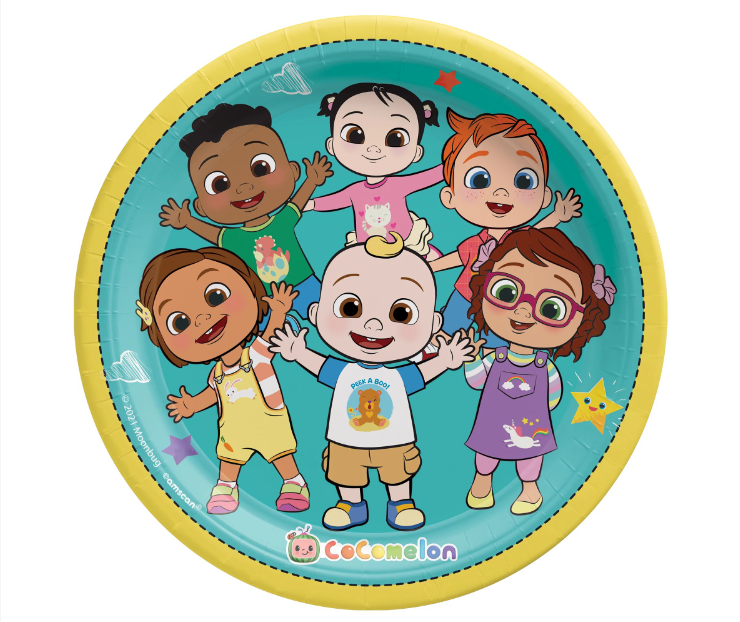 Cocomelon Plates 9" 8ct
