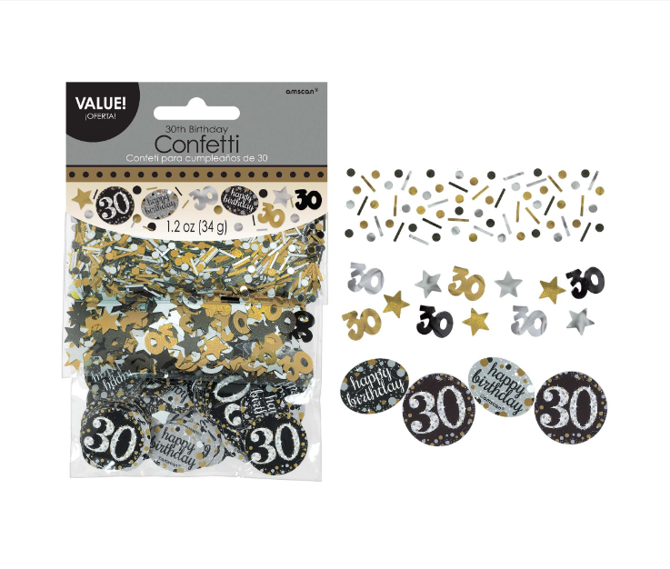 Sparkling Celebration 30th Birthday Confetti