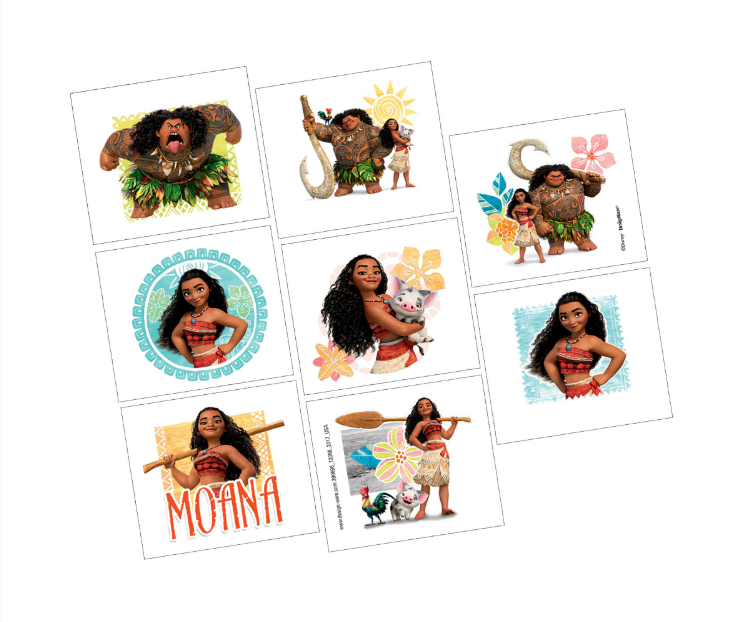 Moana Tattoos 8ct