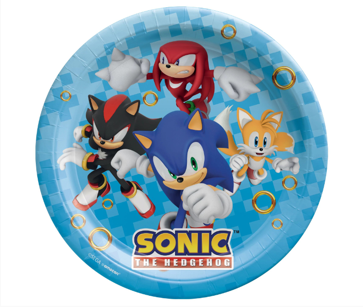 Sonic Plates 9" 8ct