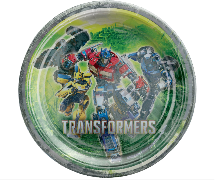 Transformers Plates 9" 8ct
