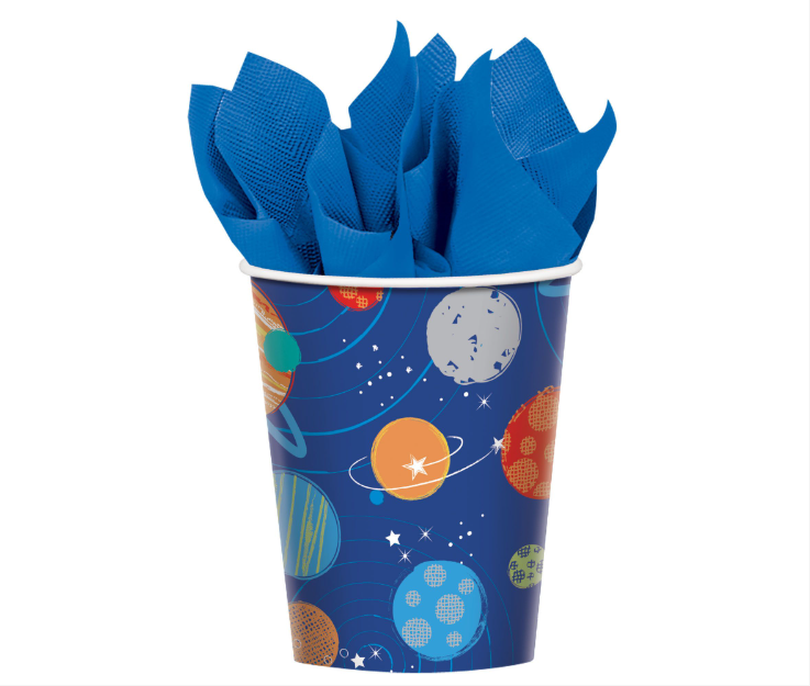 Blast Off 9oz Paper Cups 8ct