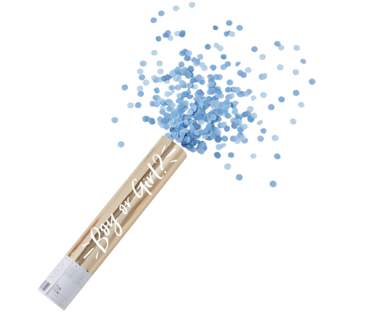 Gold Confetti Cannon Blue Party America