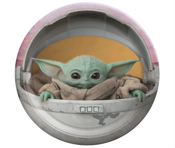 Mandalorian 7" Paper Plates 8ct