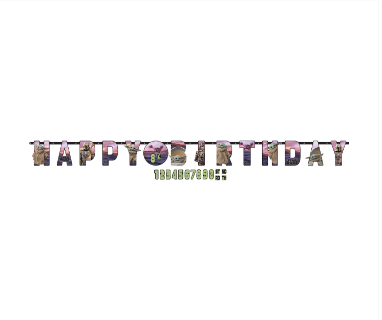 Mandalorian Birthday Banner Add-an-Age