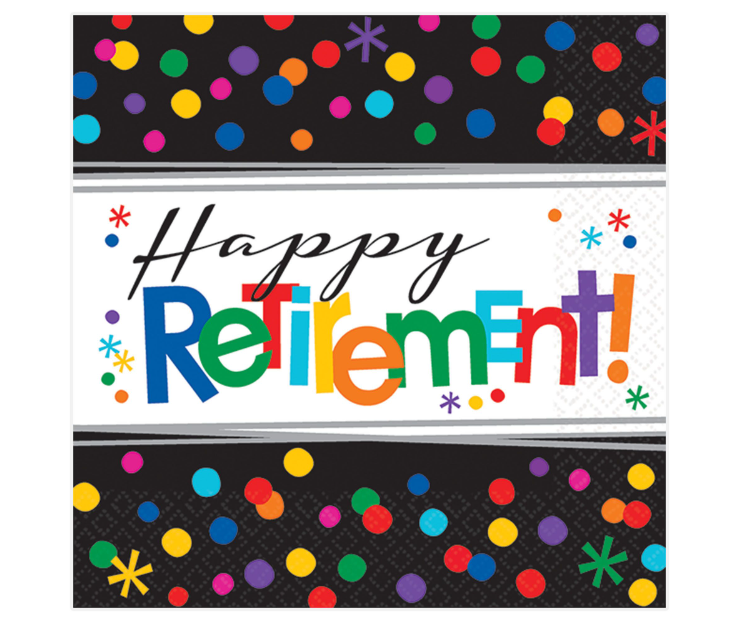 Officially Retired Beverage Napkins 16ct
