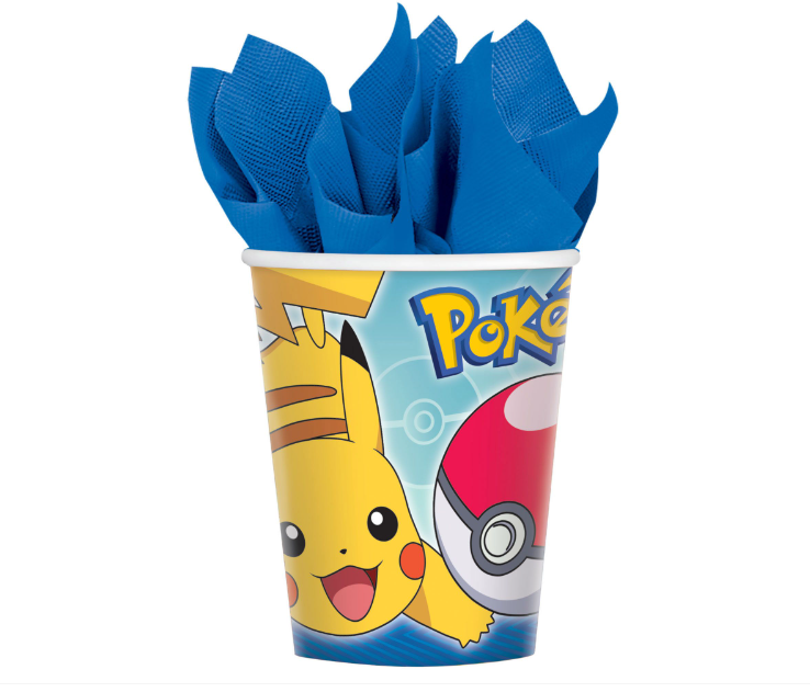 Pokemon 9oz Paper Cups 8ct