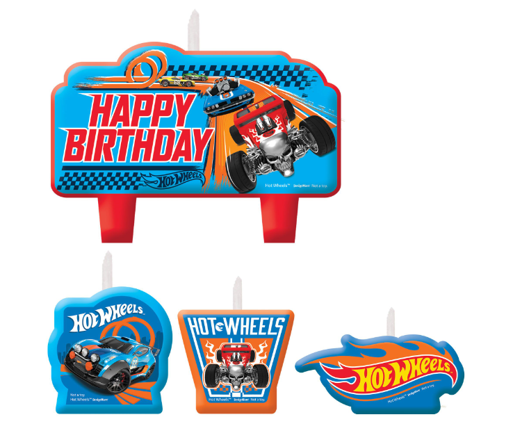 Hot Wheels Birthday Candles
