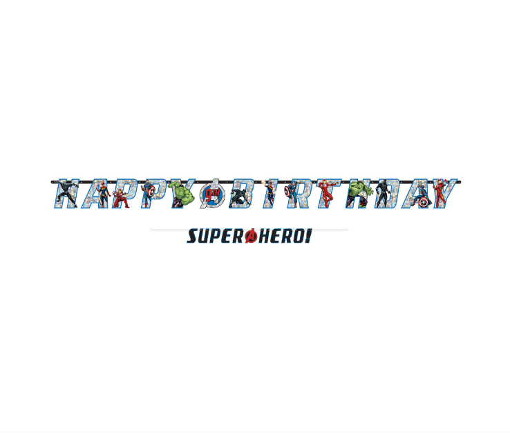 Avengers Birthday Banner Add-an-Age