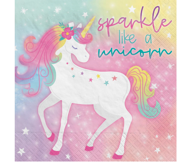 Enchanted Unicorn Luncheon Napkins 16ct