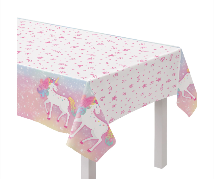 Enchanted Unicorn Plastic Tablecover