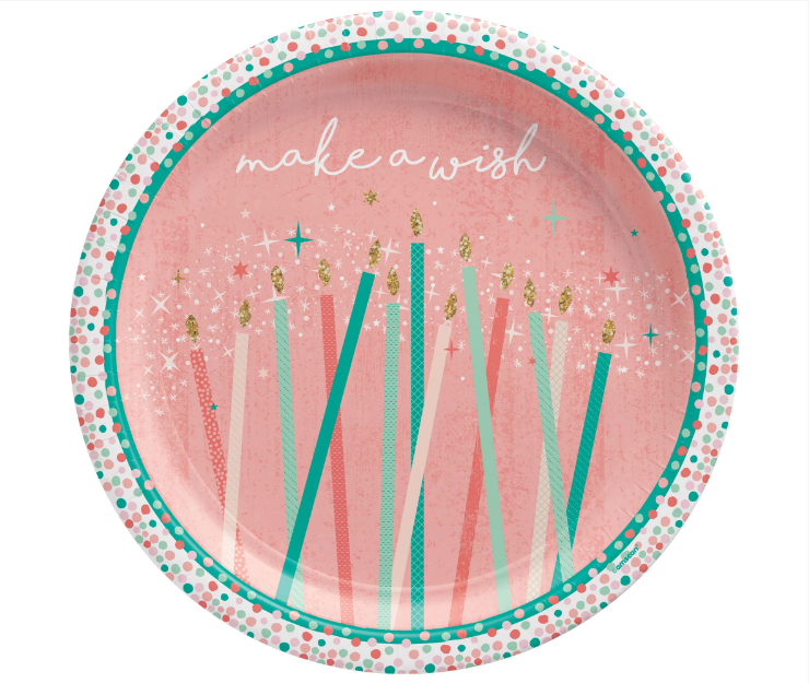 Happy Cake Day 7" Paper Plates 8ct