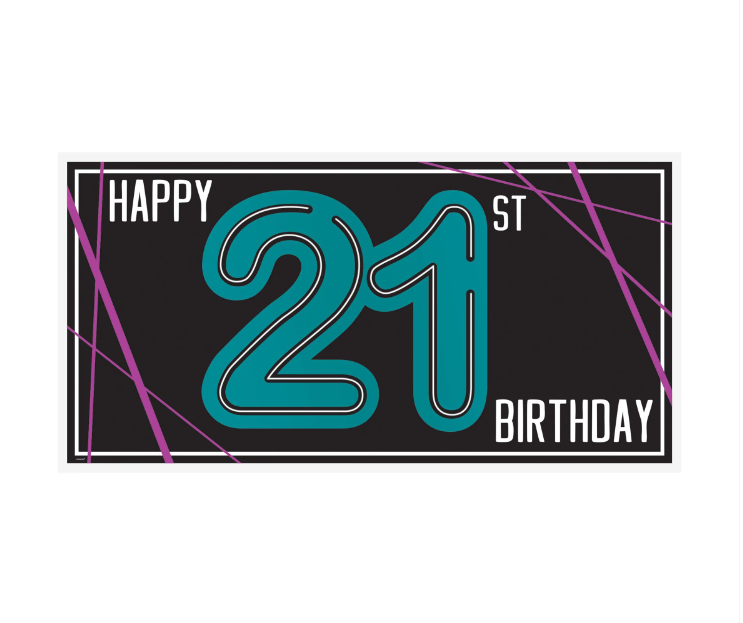 Finally 21 Giant Banner