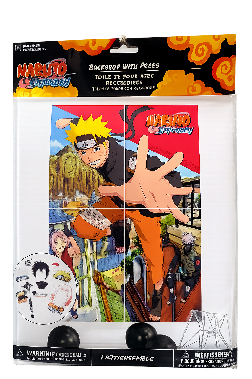 Naruto Backdrop with Props
