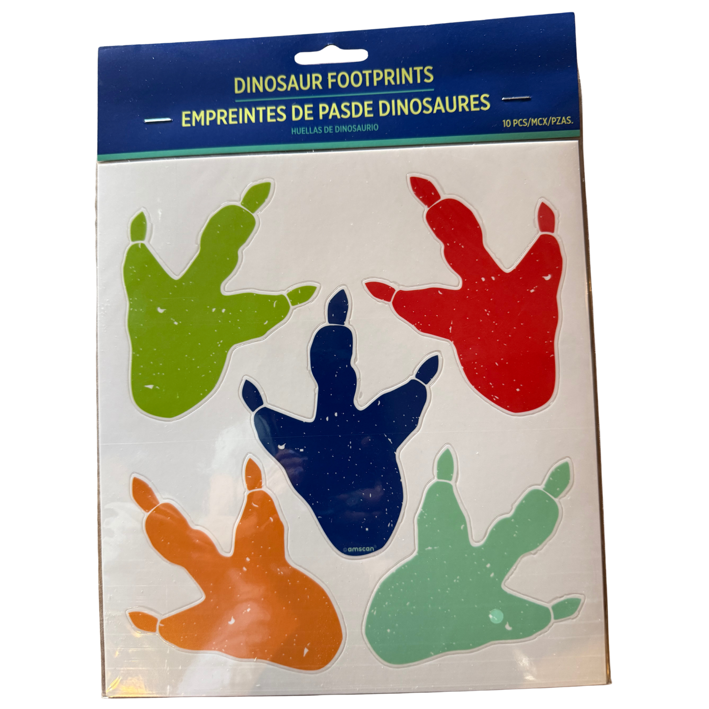 Dinosaur Footprint Cutouts – 10 Pack Party Decorations