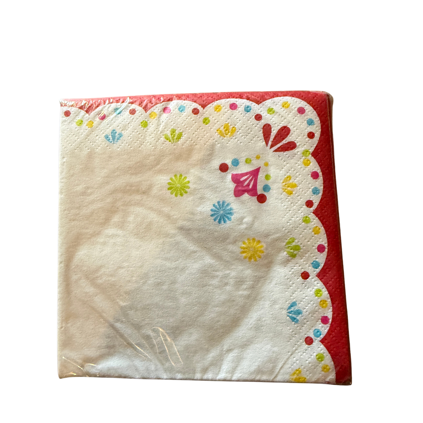 Fiesta Beverage Napkins – Multicolor Floral Design