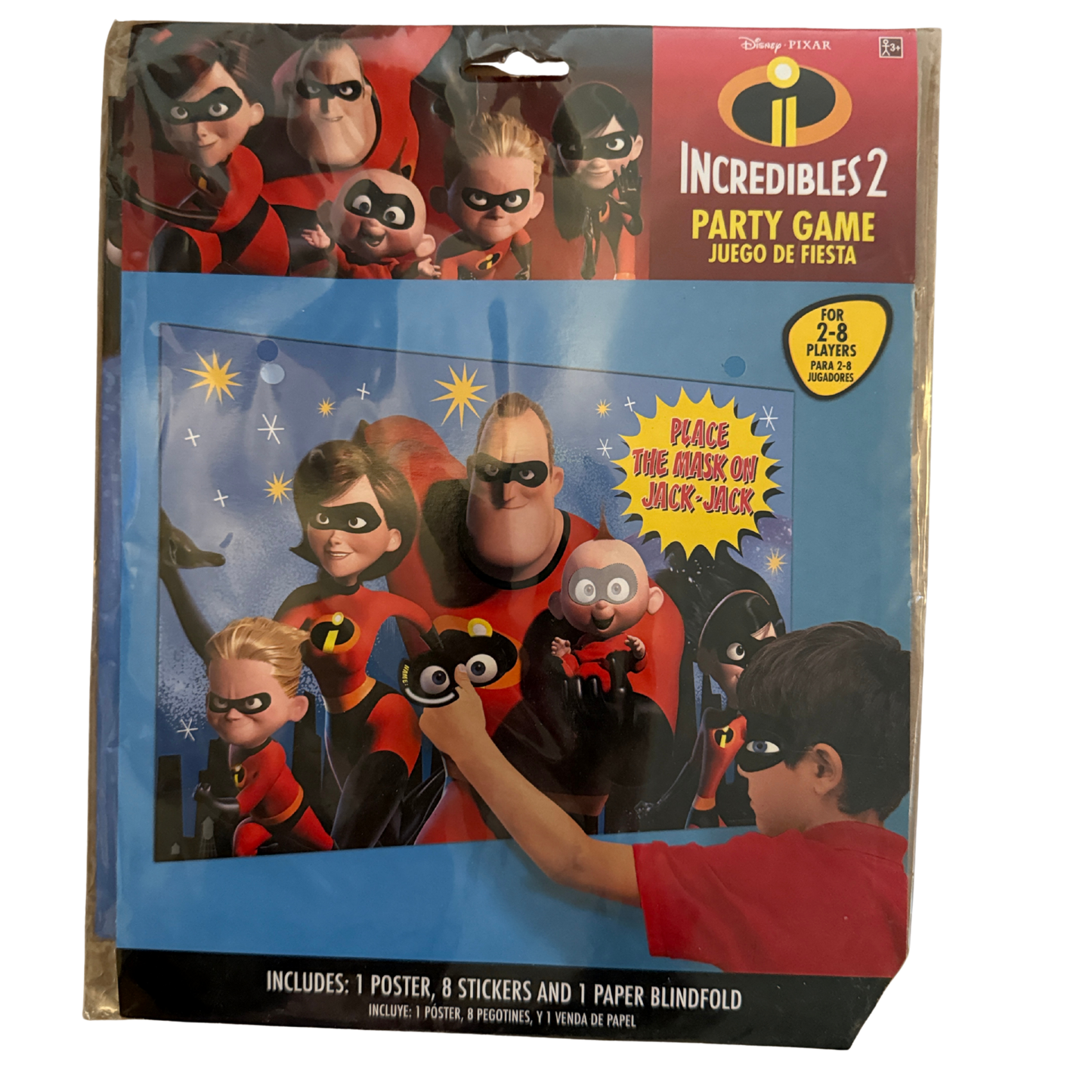 Incredibles 2 Incredibles 2 Party Game – “Place the Mask on Jack-Jack”