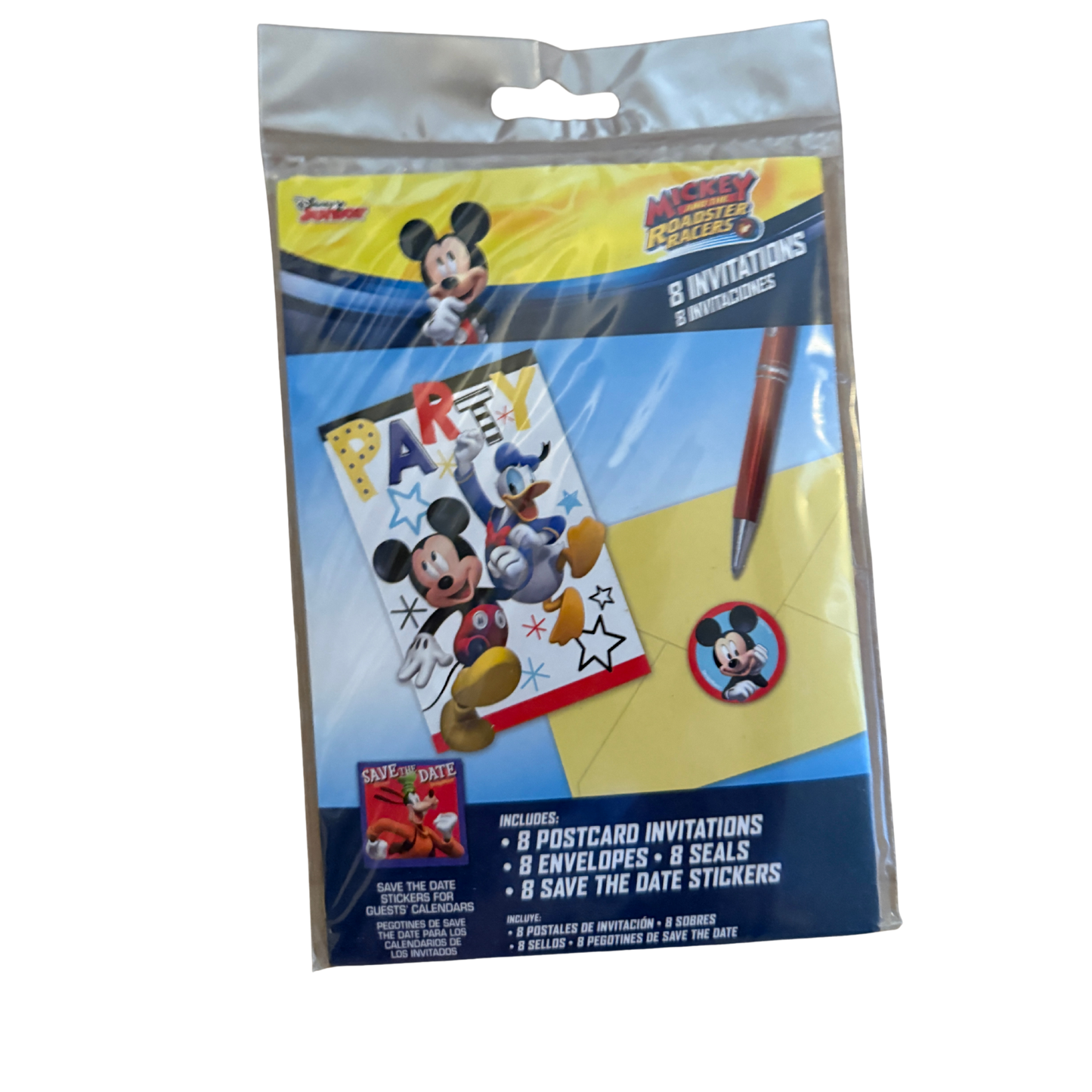 Mickey Mouse Mickey and the Roadster Racers Party Invitations – 8 Count Pack