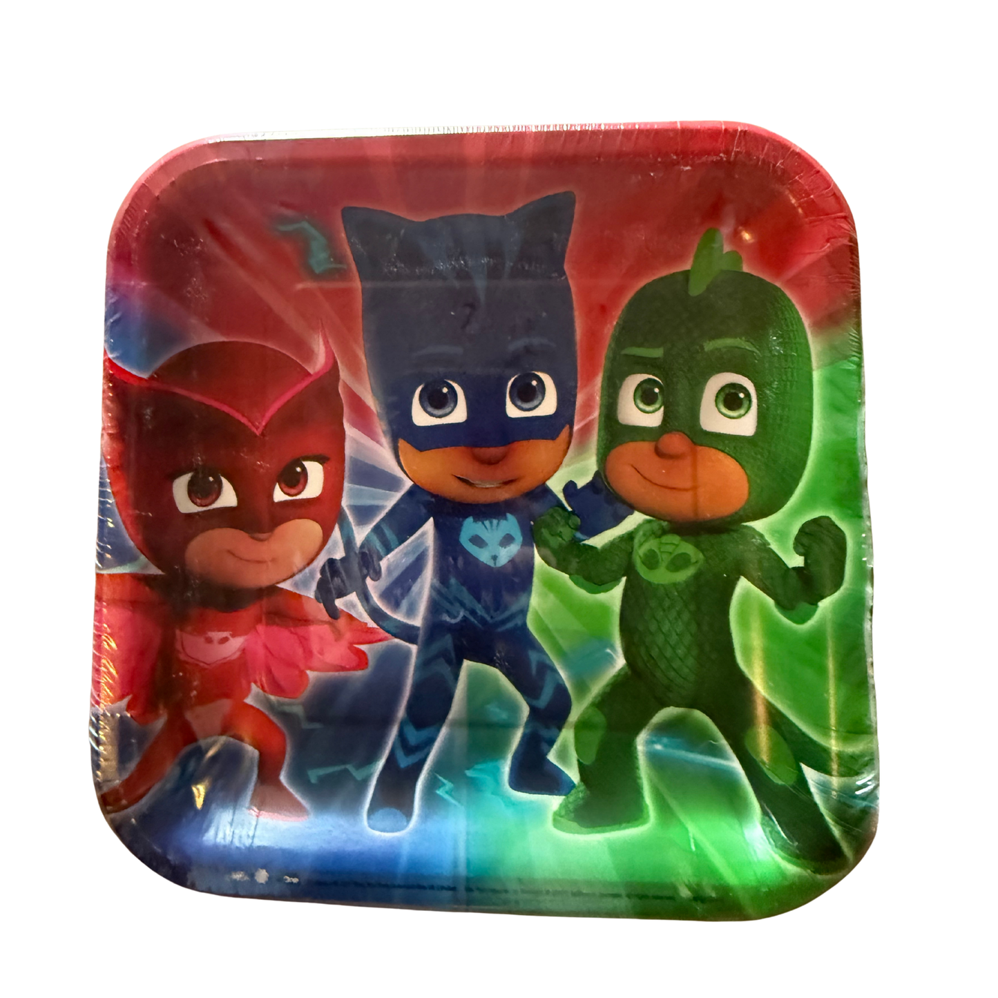 PJ Masks 9" Square Plates – 8 Count