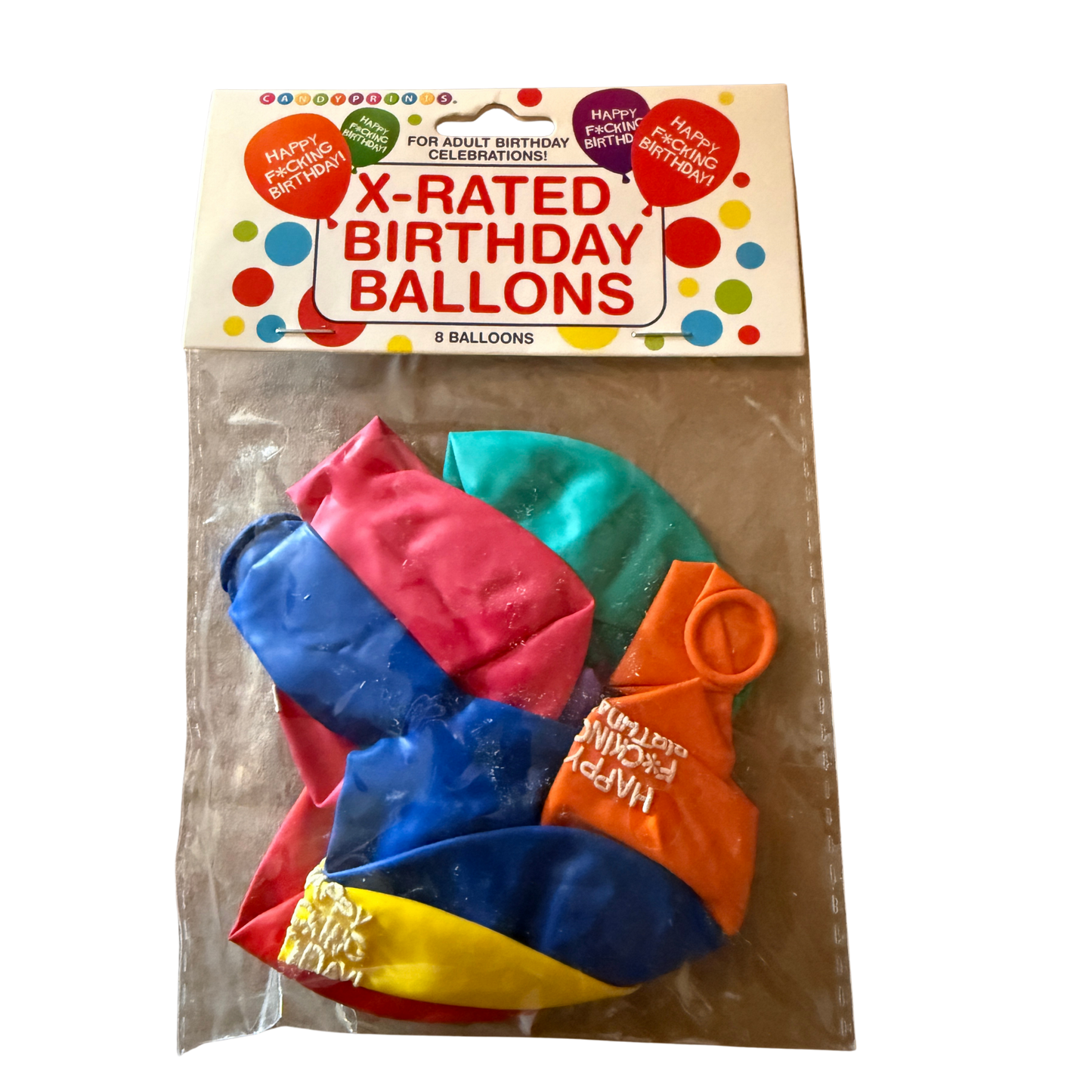 X-Rated Birthday Balloons – Adult Party Balloons (8 Count)