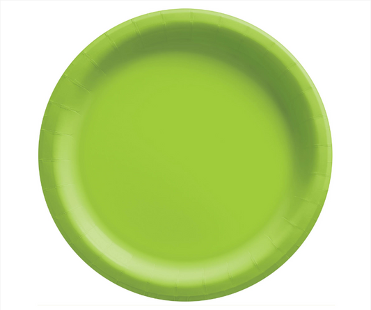 10" Paper Plates - Kiwi Green 20ct