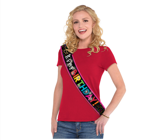 Light-Up Birthday Sash