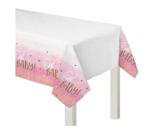 "Oh Baby Girl" Plastic Tablecover