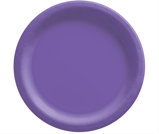 6.75" Paper Plates - New Purple 20ct