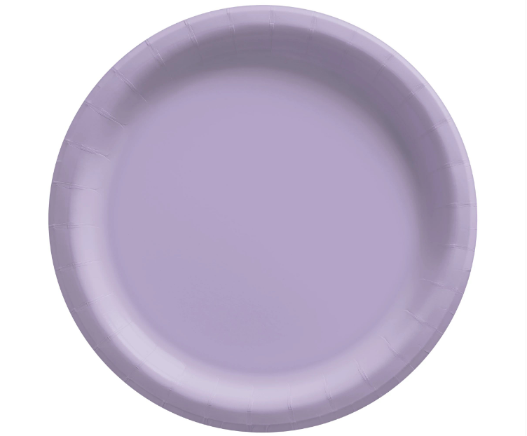 6.75" Paper Plates - Lavender 20ct