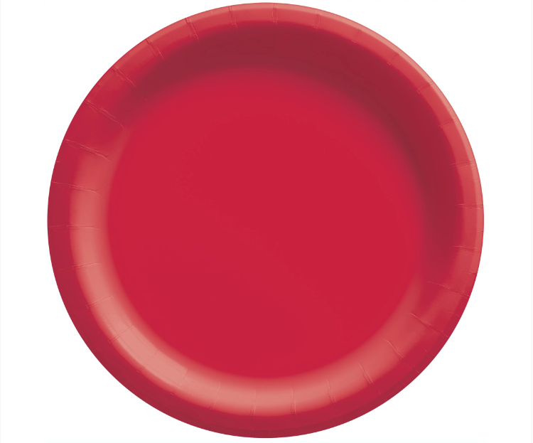8.5" Red Paper Plates 20ct
