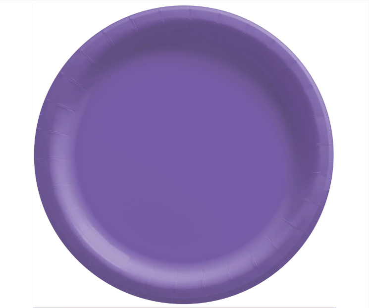 8.5" Paper Plates - New Purple 20ct