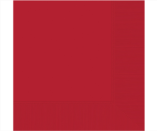 Red Beverage Napkins 40ct