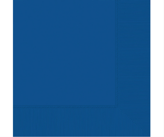 Beverage Napkins - Bright Royal Blue 40ct