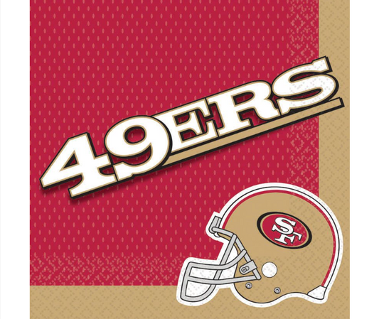 San Francisco 49ers Napkins Luncheons 16pk