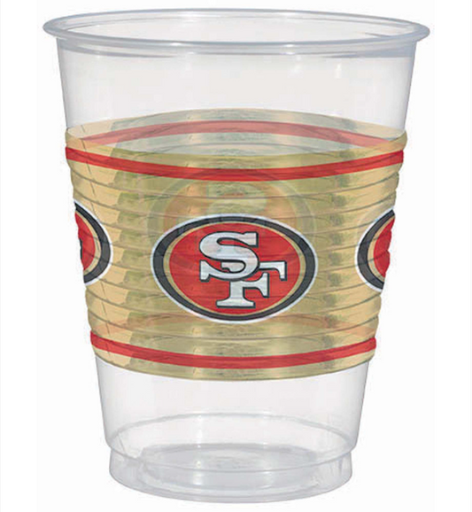 San Fransisco 49ers 16oz Plastic Cups 25ct