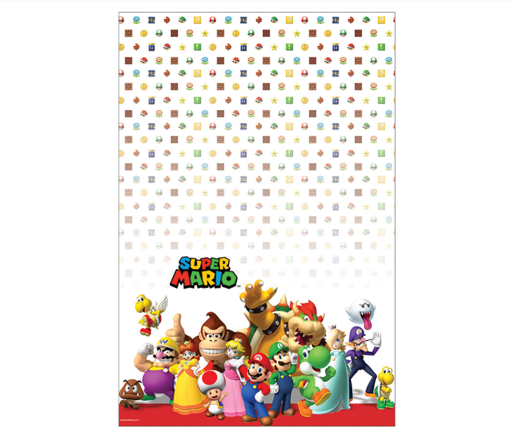 Super Mario Plastic Tablecover