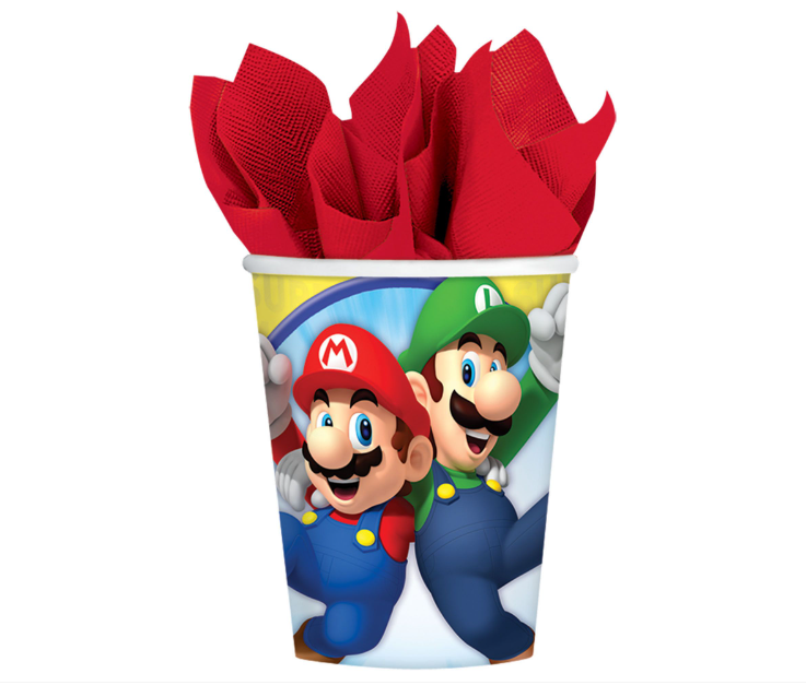 Super Mario 9oz Cups 8ct