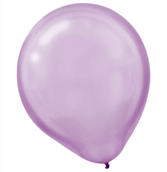 72ct Pearl Lavender Latex Balloons