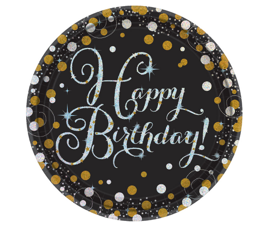 Sparkling Celebration 7" Paper Plates 8ct