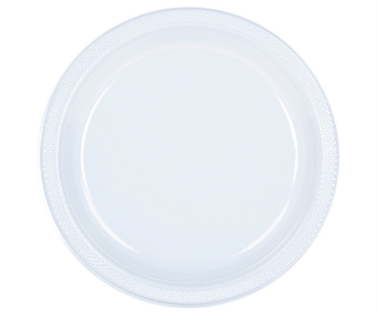 10" Clear Plastic Plates 20ct