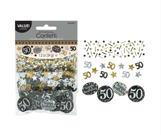 Sparkling Celebration 50th Birthday Confetti