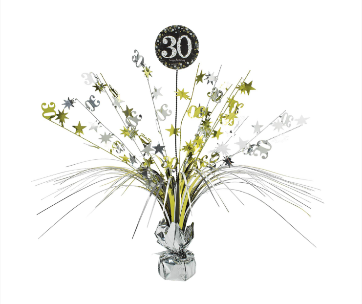 Sparkling Celebration 30th Birthday Spray Centerpiece