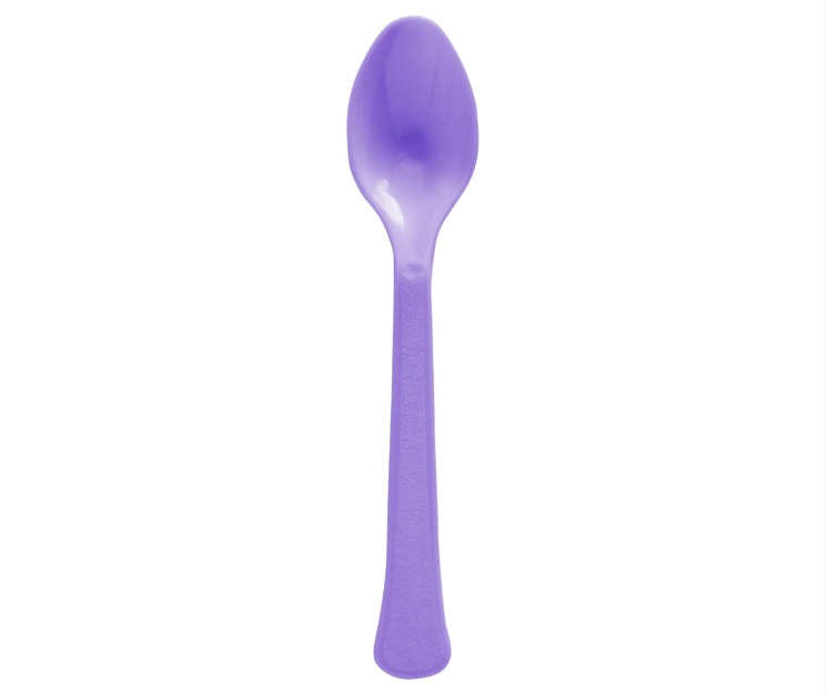 Boxed Spoons New Purple 20ct