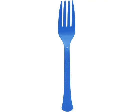 Boxed Forks - Bright Royal Blue 20ct